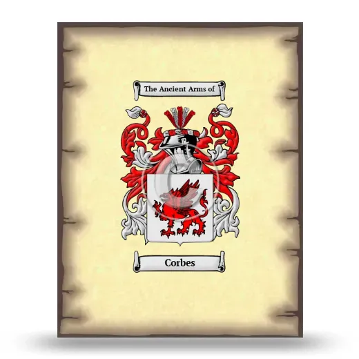 Corbes Coat of Arms Print
