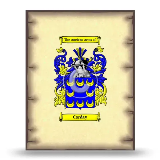 Corday Coat of Arms Print