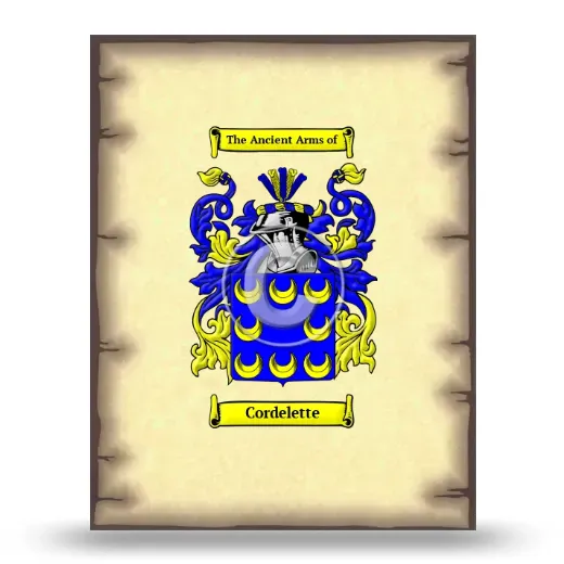 Cordelette Coat of Arms Print