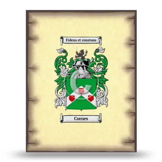 Cornes Coat of Arms Print