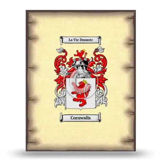 Cornwalis Coat of Arms Print