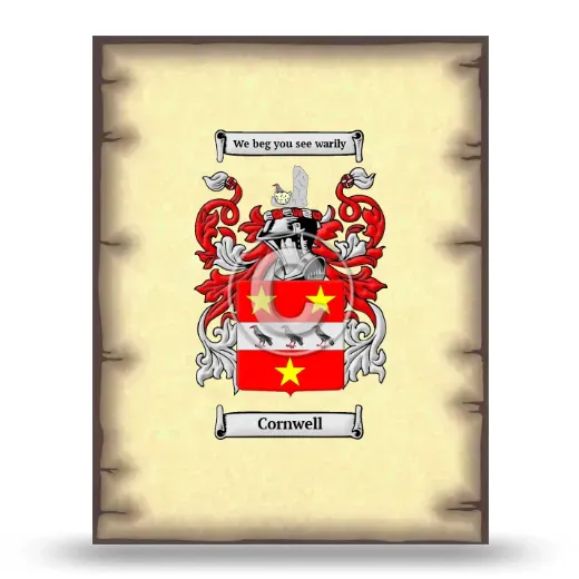 Cornwell Coat of Arms Print