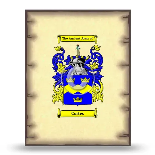 Cortes Coat of Arms Print