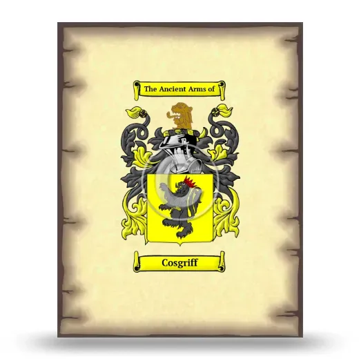 Cosgriff Coat of Arms Print