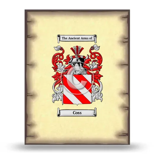 Coss Coat of Arms Print
