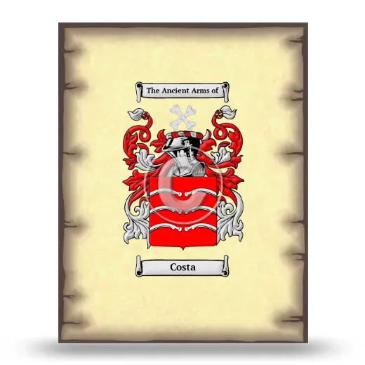 Costa Coat of Arms Print