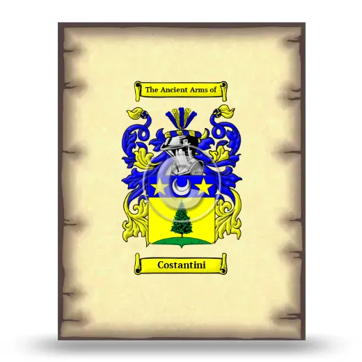 Costantini Coat of Arms Print