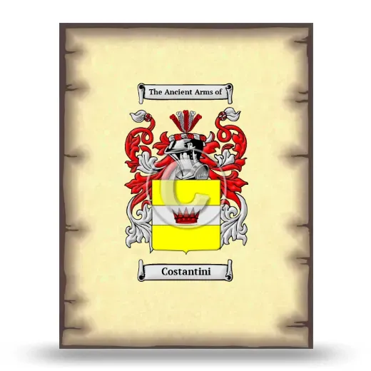 Costantini Coat of Arms Print