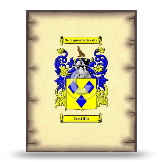 Costilla Coat of Arms Print