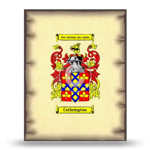 Cothrington Coat of Arms Print