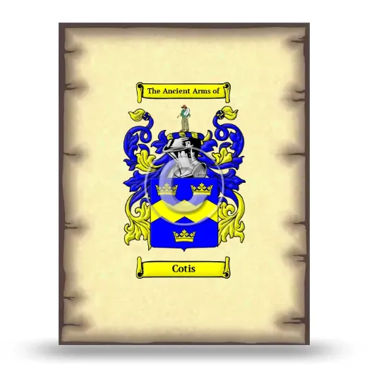 Cotis Coat of Arms Print
