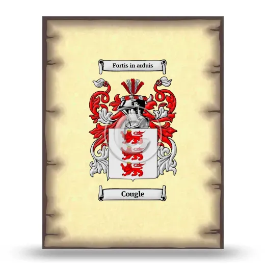 Cougle Coat of Arms Print