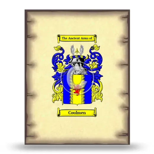 Coulmen Coat of Arms Print