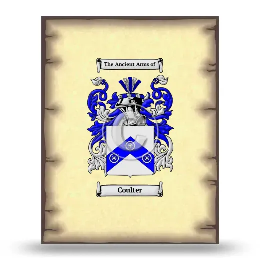 Coulter Coat of Arms Print