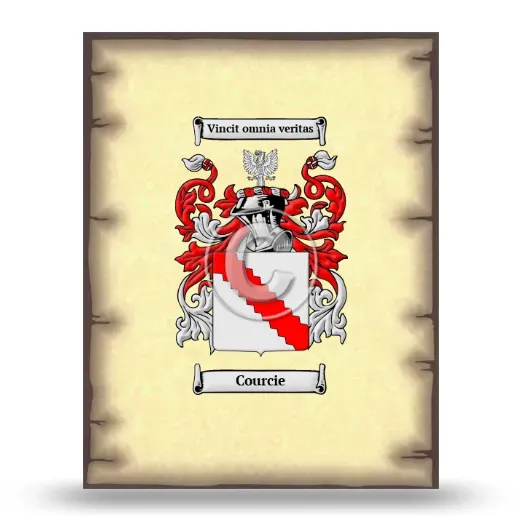 Courcie Coat of Arms Print