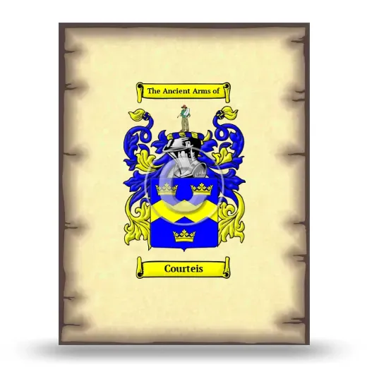 Courteis Coat of Arms Print