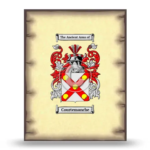 Courtemanche Coat of Arms Print