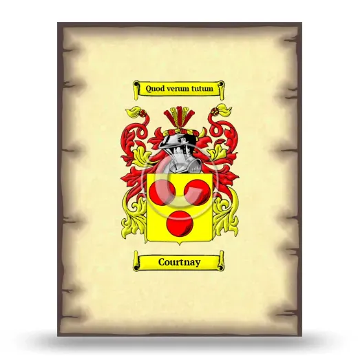 Courtnay Coat of Arms Print