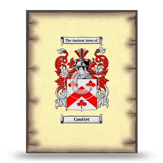 Couttet Coat of Arms Print