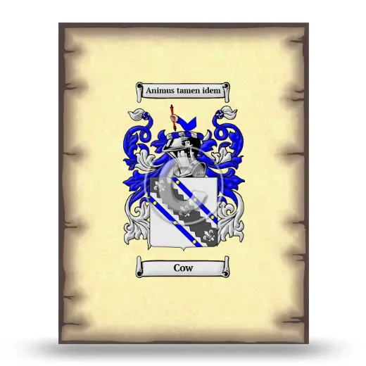 Cow Coat of Arms Print