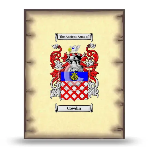 Cowdin Coat of Arms Print