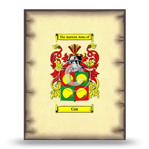 Cox Coat of Arms Print