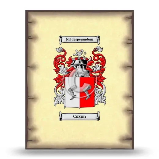 Coxon Coat of Arms Print