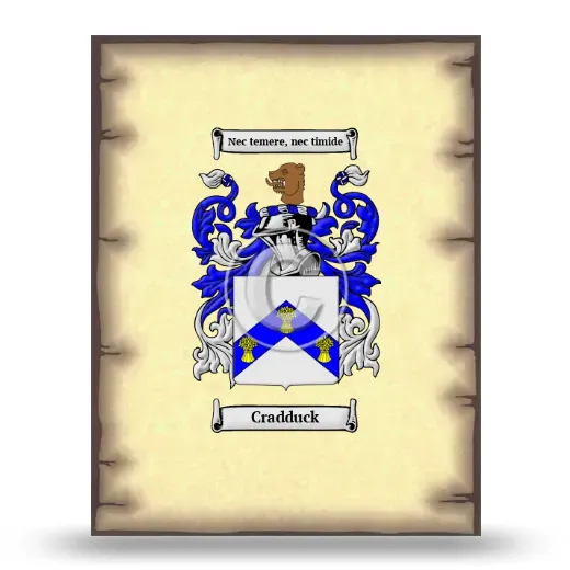 Cradduck Coat of Arms Print