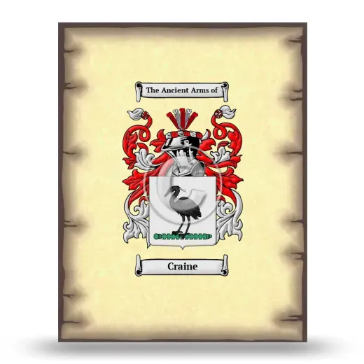 Craine Coat of Arms Print