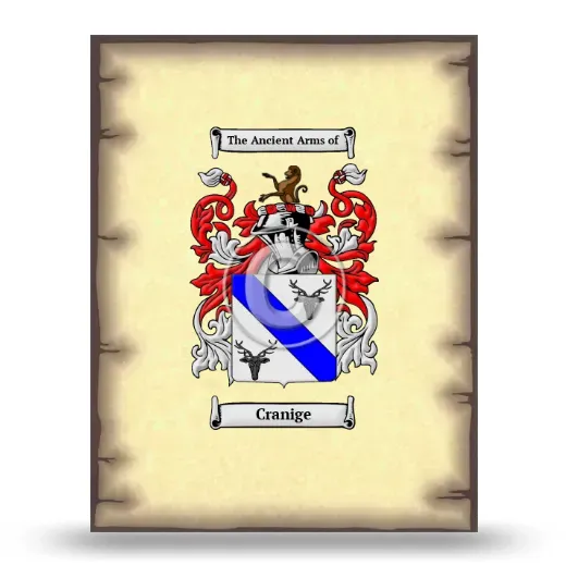 Cranige Coat of Arms Print