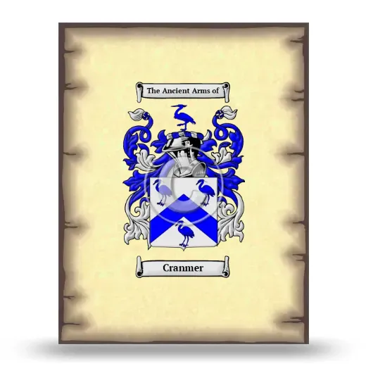 Cranmer Coat of Arms Print