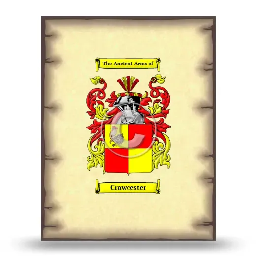 Crawcester Coat of Arms Print