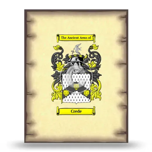 Crede Coat of Arms Print