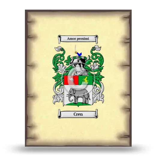 Cren Coat of Arms Print