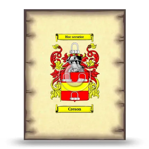 Creson Coat of Arms Print