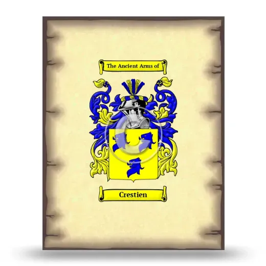 Crestien Coat of Arms Print