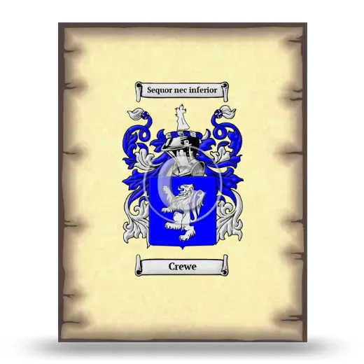 Crewe Coat of Arms Print