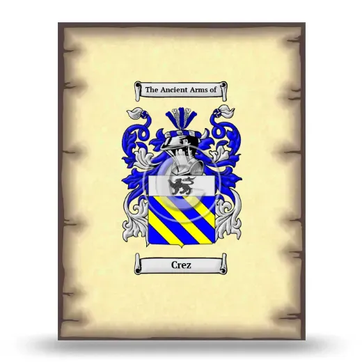 Crez Coat of Arms Print