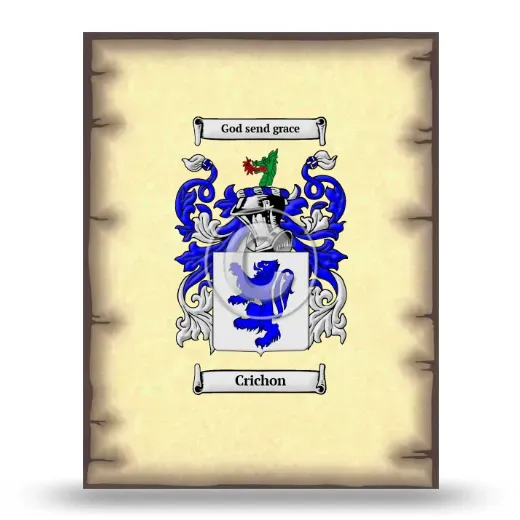Crichon Coat of Arms Print