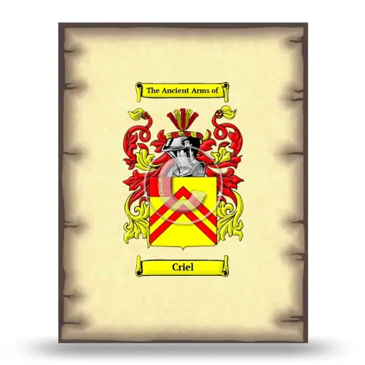 Criel Coat of Arms Print
