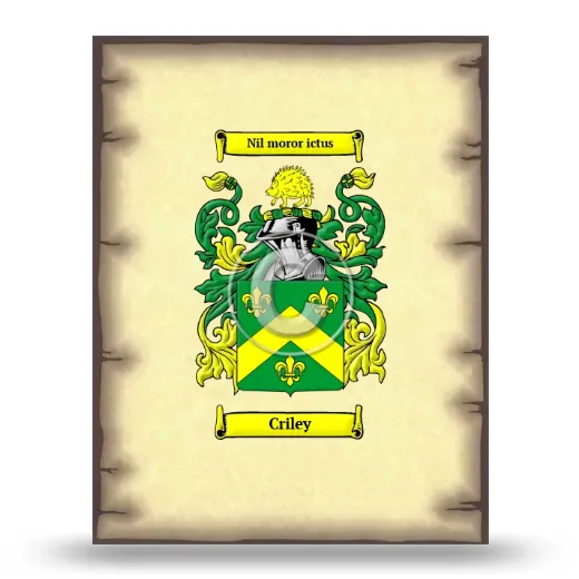 Criley Coat of Arms Print