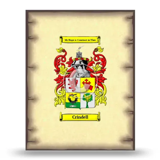 Crindell Coat of Arms Print