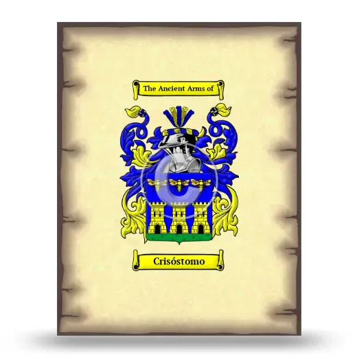 Crisóstomo Coat of Arms Print