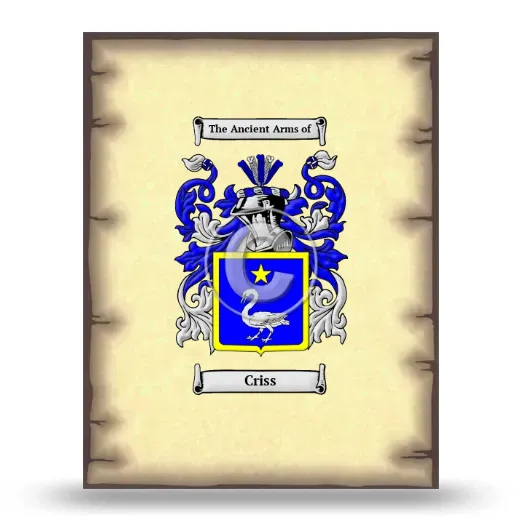 Criss Coat of Arms Print