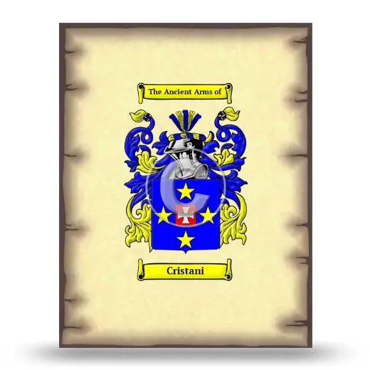 Cristani Coat of Arms Print
