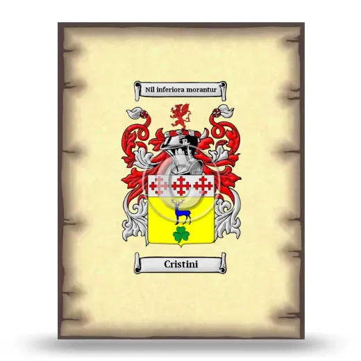 Cristini Coat of Arms Print