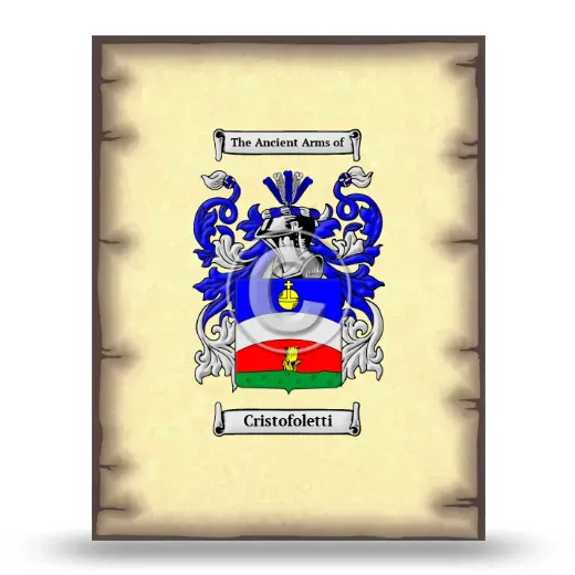 Cristofoletti Coat of Arms Print