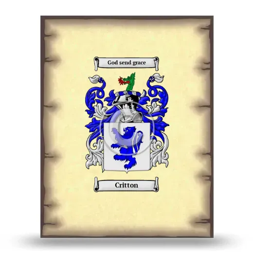 Critton Coat of Arms Print