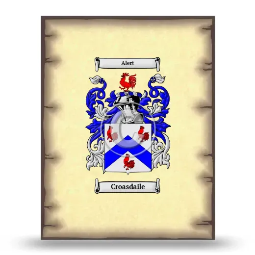 Croasdaile Coat of Arms Print