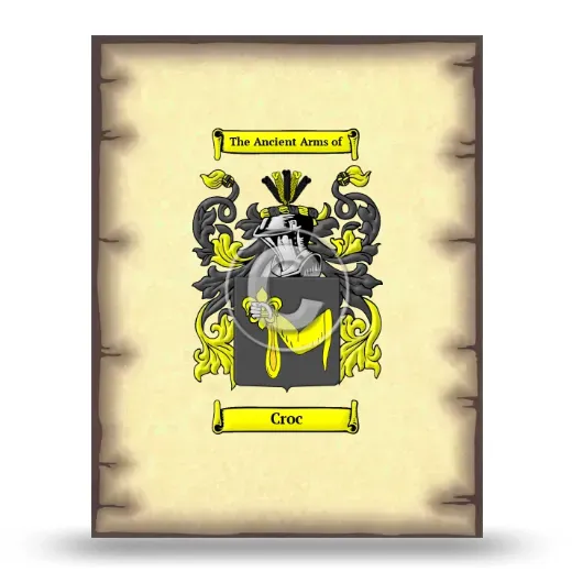 Croc Coat of Arms Print
